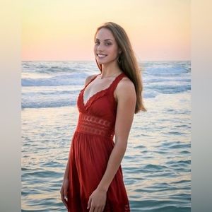 Forever 21 Salt Canyon Collection Lace Rust
Summer Dress. Size Medium